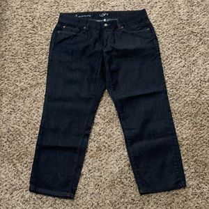 Ann Taylor LOFT modern crop jeans size 8